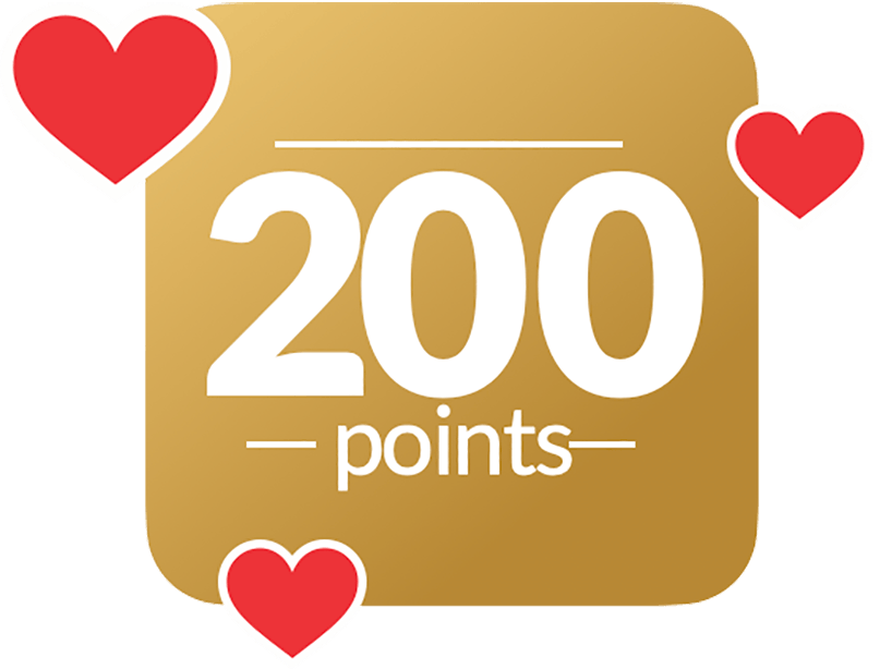 Get 200 Points